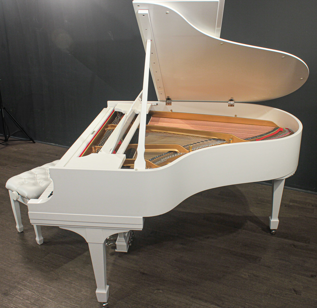 Steinway Model M 57 Grand Piano White Restored 2024 Steinway Pianos